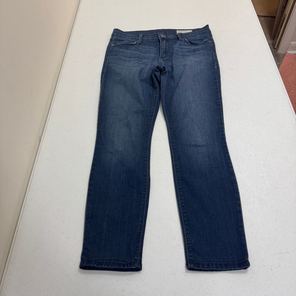 Pistola Slim‎ Straight Jeans Womens 28 Dark Wash Blue Stretch  Made in USA